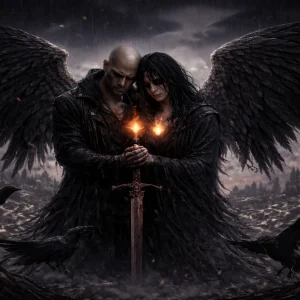 Angels of raven